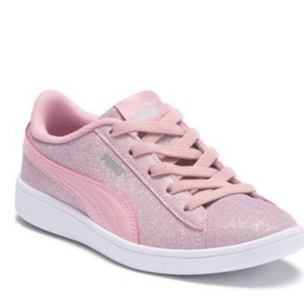 Pink Glitter Puma Toddler Shoes